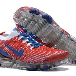 Dame/Herre Nike Air VaporMax Flyknit 3 Rød Blå Løper sko CW5585-100