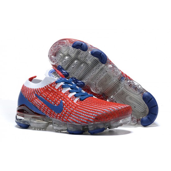 Dame/Herre Nike Air VaporMax Flyknit 3 Rød Blå Løper sko CW5585-100