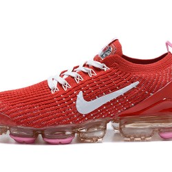 Dame/Herre Nike Air VaporMax Flyknit 3 Rød Hvit Løper sko CU4756-600