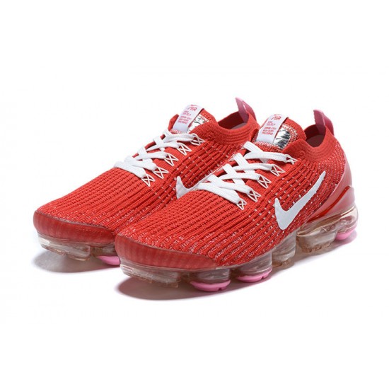 Dame/Herre Nike Air VaporMax Flyknit 3 Rød Hvit Løper sko CU4756-600