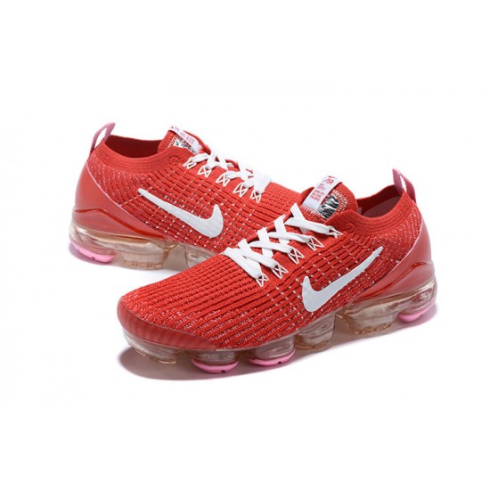 Dame/Herre Nike Air VaporMax Flyknit 3 Rød Hvit Løper sko CU4756-600