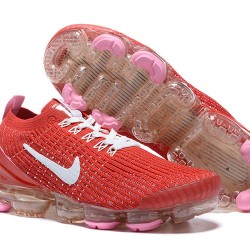 Dame/Herre Nike Air VaporMax Flyknit 3 Rød Hvit Løper sko CU4756-600