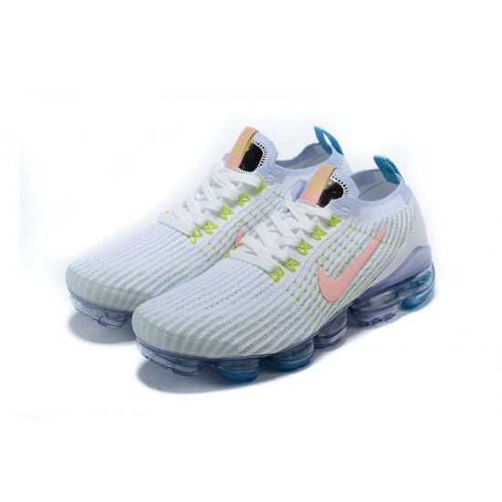 Dame/Herre Nike Air VaporMax Flyknit 3 Hvit Blå Løper sko AJ6900-003