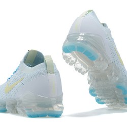 Dame/Herre Nike Air VaporMax Flyknit 3 Hvit Blå Løper sko AJ6910-500