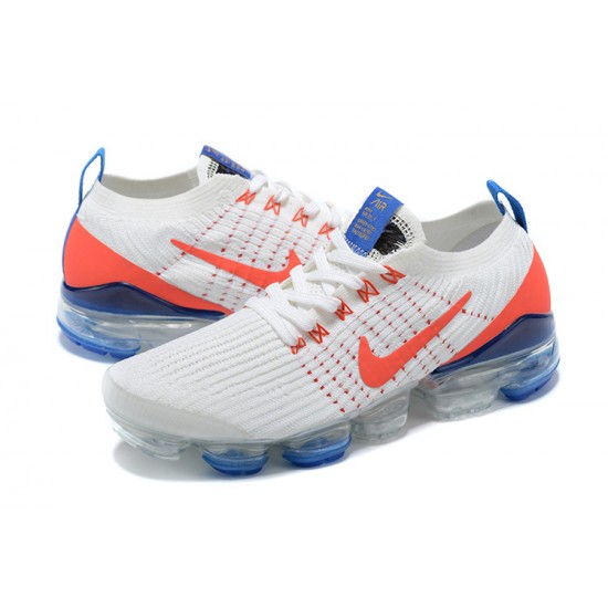 Dame/Herre Nike Air VaporMax Flyknit 3 Hvit Blå Løper sko CZ7994-100