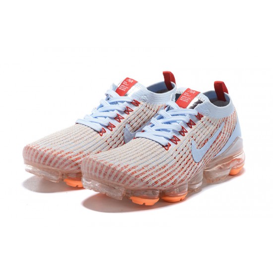 Dame/Herre Nike Air VaporMax Flyknit 3 Hvit Orange Løper sko AJ6910-400