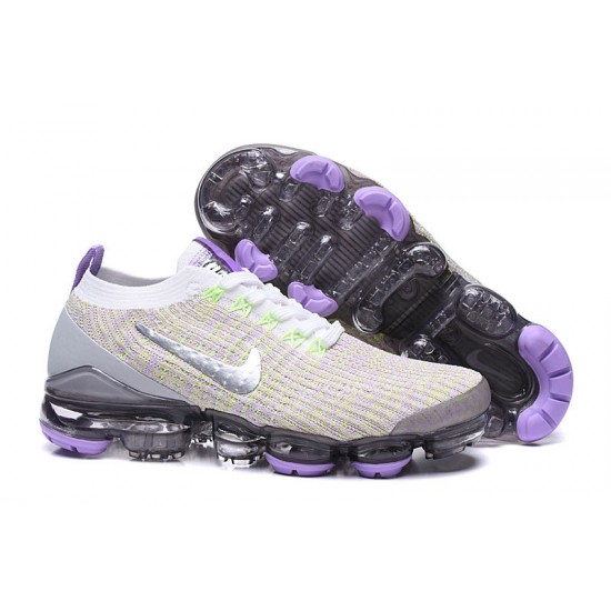 Dame/Herre Nike Air VaporMax Flyknit 3 Hvit Purple Løper sko AJ6900-102