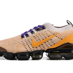 Dame/Herre Nike Air VaporMax Flyknit 3 Gul Purple Løper sko AJ6900-222