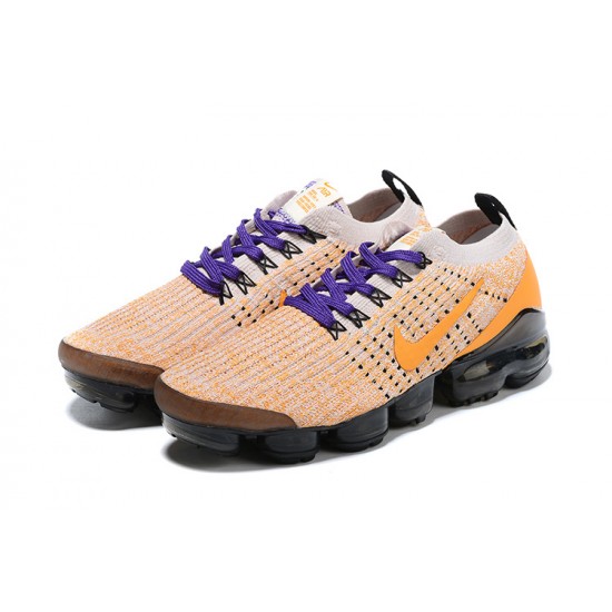 Dame/Herre Nike Air VaporMax Flyknit 3 Gul Purple Løper sko AJ6900-222