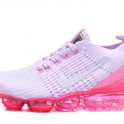 Dame Nike Air VaporMax Flyknit 3 Hvit Pink Løper sko AJ6910-005