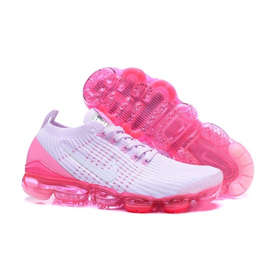 Dame Nike Air VaporMax Flyknit 3 Hvit Pink Løper sko AJ6910-005