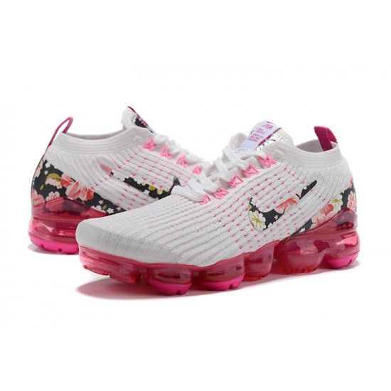 Dame Nike Air VaporMax Flyknit 3 Hvit Pink Løper sko AJ6910-601