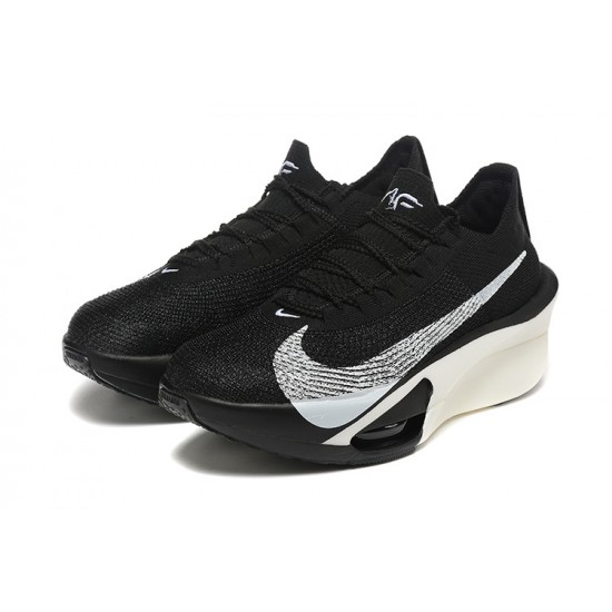 Dame/Herre Nike Air Zoom Alphafly NEXT 3 Black Hvit Løper sko 