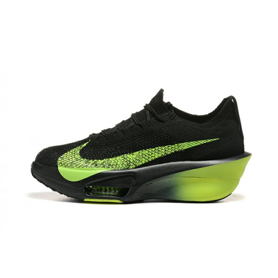 Dame/Herre Nike Air Zoom Alphafly NEXT 3 Black og Grønt Løper sko 