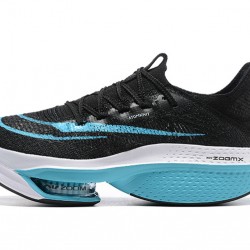 Dame/Herre Nike Air Zoom Alphafly Next 2 Black og Blå Løper sko 