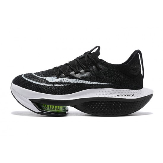 Dame/Herre Nike Air Zoom Alphafly Next 2 Black og Hvit Løper sko 