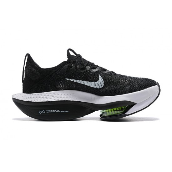 Dame/Herre Nike Air Zoom Alphafly Next 2 Black og Hvit Løper sko 