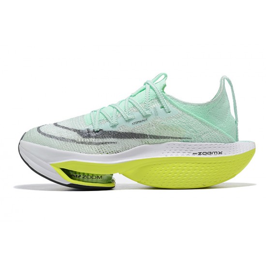 Dame/Herre Nike Air Zoom Alphafly Next 2 Grønt Løper sko 