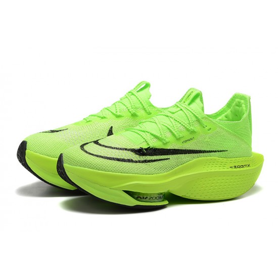 Dame/Herre Nike Air Zoom Alphafly Next 2 Neongreen Løper sko 