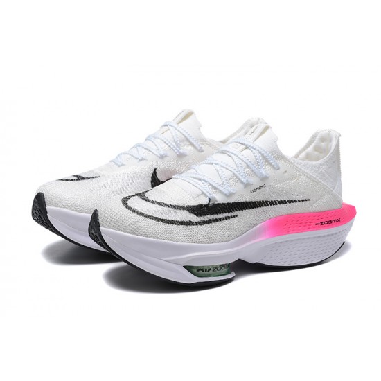 Dame/Herre Nike Air Zoom Alphafly Next 2 Pink Hvit Løper sko 