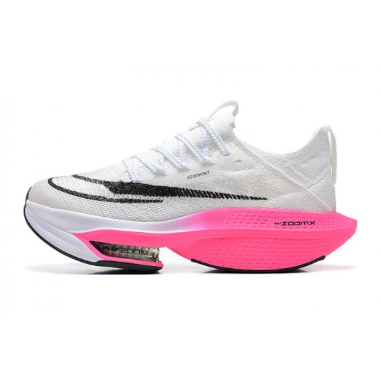 Dame/Herre Nike Air Zoom Alphafly Next 2 Hvit Pink Løper sko 