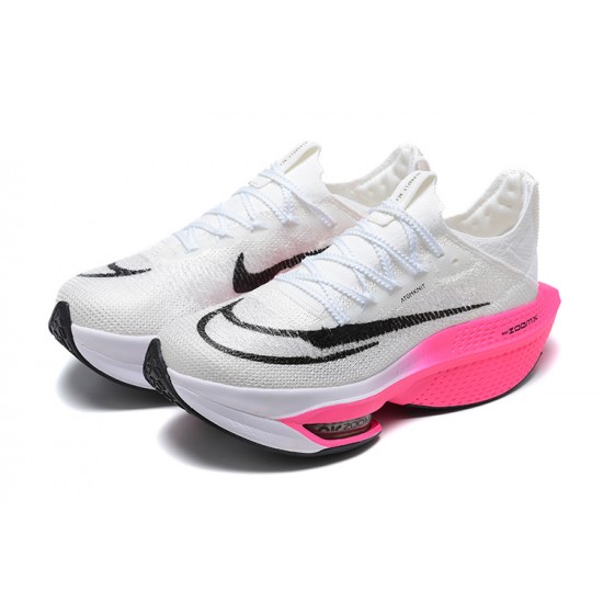 Dame/Herre Nike Air Zoom Alphafly Next 2 Hvit Pink Løper sko 