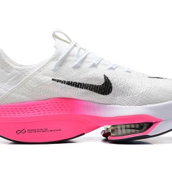 Dame/Herre Nike Air Zoom Alphafly Next 2 Hvit Pink Løper sko 