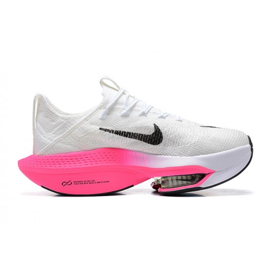 Dame/Herre Nike Air Zoom Alphafly Next 2 Hvit Pink Løper sko 