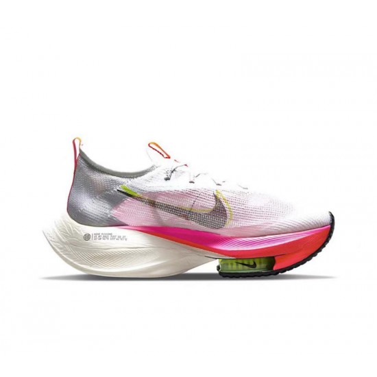 Dame/Herre Nike Air Zoom Alphafly Next 2 Hvit og Pink Løper sko 