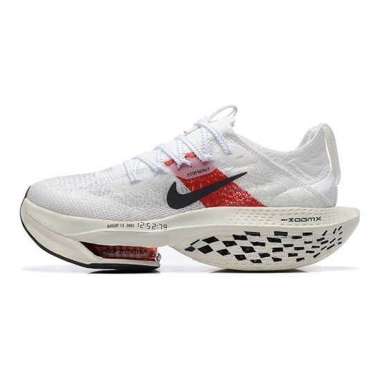 Dame/Herre Nike Air Zoom Alphafly Next 2 Hvit og Rød Løper sko 