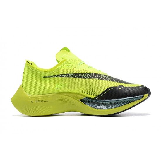 Herre Nike ZoomX VaporFly NEXT Chartreuse Black Løper sko 