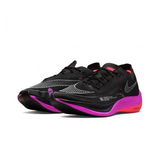 Dame/Herre Nike ZoomX VaporFly NEXT Black Purple Løper sko 