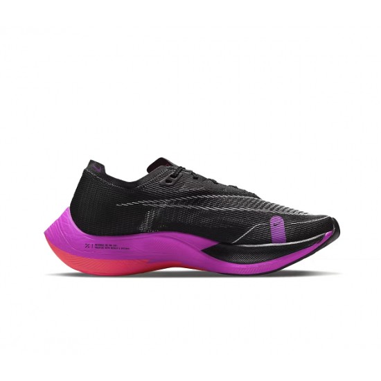 Dame/Herre Nike ZoomX VaporFly NEXT Black Purple Løper sko 