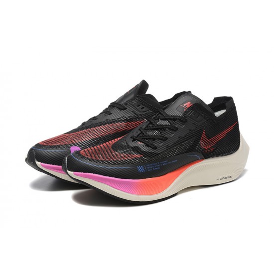 Dame/Herre Nike ZoomX VaporFly NEXT Black Rød Løper sko 