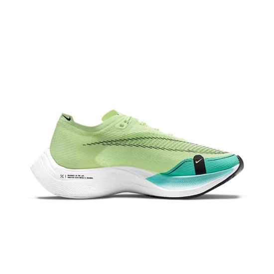 Dame/Herre Nike ZoomX VaporFly NEXT Grønt og Blå Løper sko 