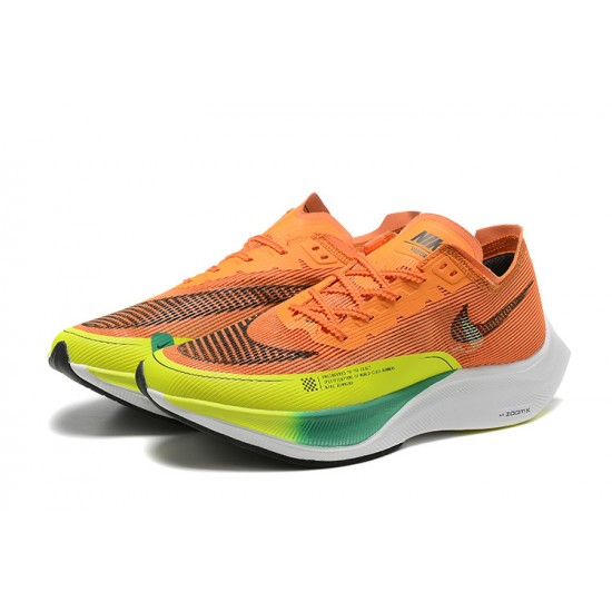 Dame/Herre Nike ZoomX VaporFly NEXT Orange Hvit Løper sko 