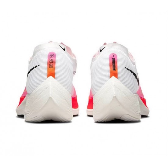 Dame/Herre Nike ZoomX VaporFly NEXT Pink Hvit Løper sko 