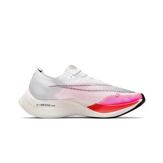 Dame/Herre Nike ZoomX VaporFly NEXT Pink Hvit Løper sko 