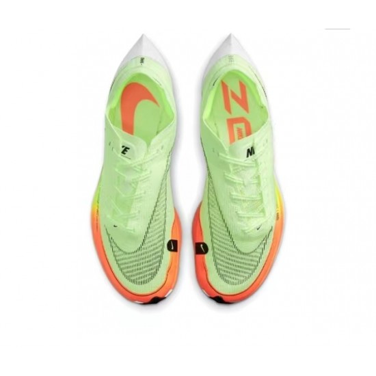 Dame/Herre Nike ZoomX VaporFly NEXT Rød Gul Løper sko 