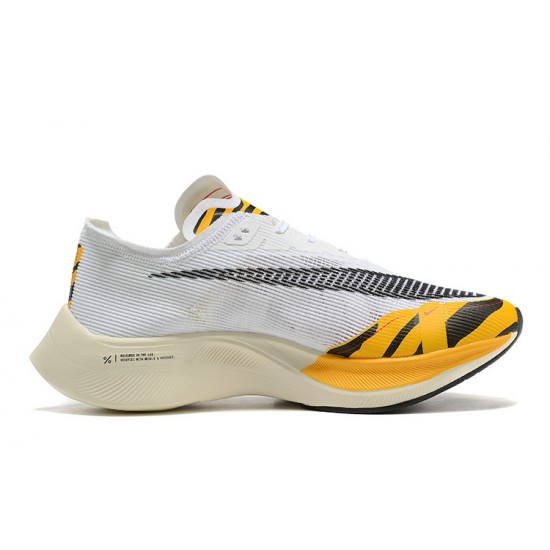 Dame/Herre Nike ZoomX VaporFly NEXT Hvit Orange Løper sko 