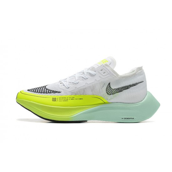 Dame/Herre Nike ZoomX VaporFly NEXT Hvit Gul Løper sko 