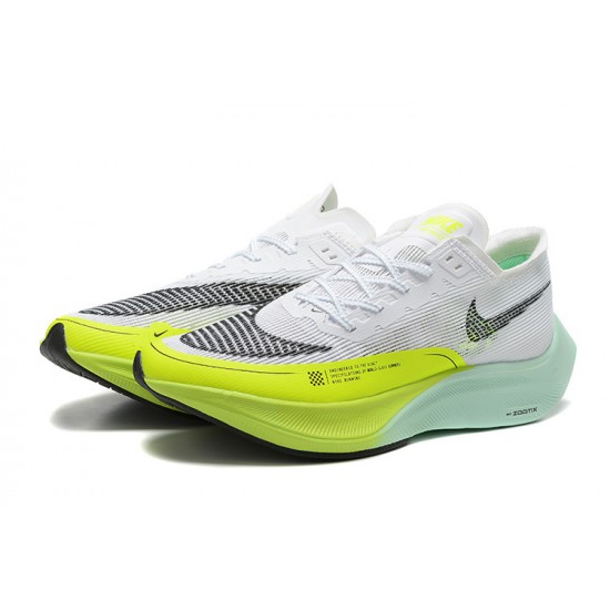 Dame/Herre Nike ZoomX VaporFly NEXT Hvit Gul Løper sko 