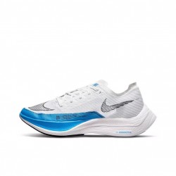 Dame/Herre Nike ZoomX VaporFly NEXT Hvit og Blå Løper sko 