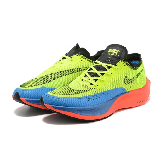 Dame/Herre Nike ZoomX VaporFly NEXT Gul Blå Løper sko 