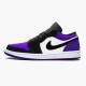 Jordan 1 Low Court Purple Vit/Svart-Court Lila Jordan Sko 553558-125