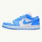 Jordan 1 Low UNC University Blå/University Blå-Vit Jordan Sko AO9944-441