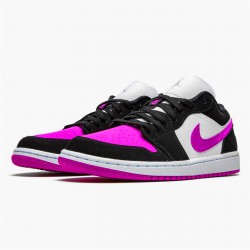 Jordan 1 Low Black Cactus Flower Svart/Cactus Flower-Vit Jordan Sko DC0774-005