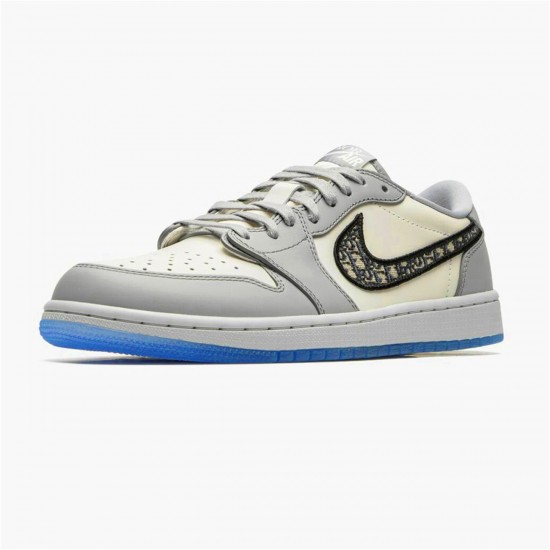 Jordan 1 Low Dr Grå/Svart-Sail Jordan Sko CN8608-002