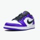 Jordan 1 Low Court Purple White Court Lila/Svart-Vit Jordan Sko 553558-500