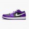 Jordan 1 Low Court Purple Black Court Lila/Svart-Vit Jordan Sko 553558-501